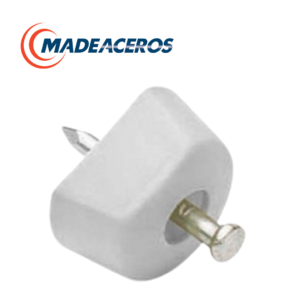 Macho P/Entrepaño Plástico Blanco