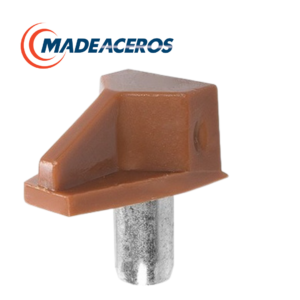 Macho P/Entrepaño Plástico Marrón